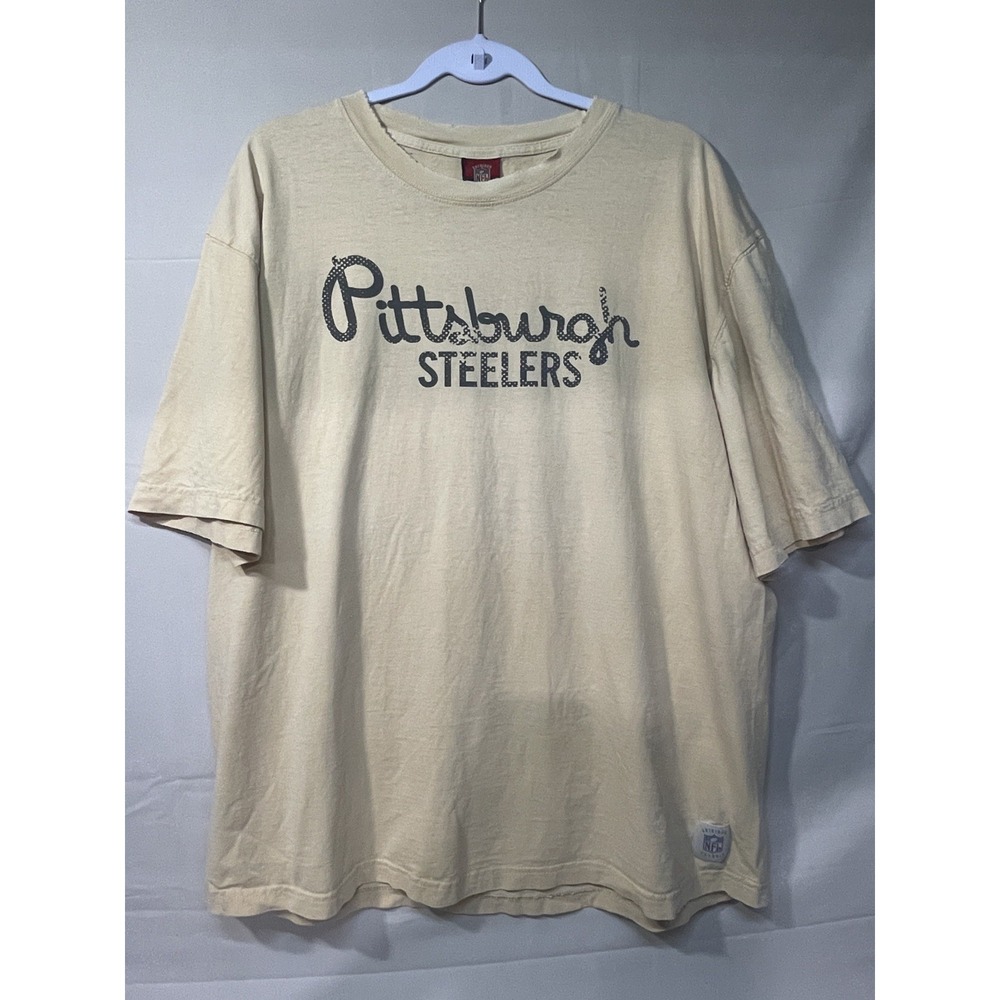 VTG Pittsburgh Steelers Reebok NFL Gridiron Classic Yellow Womens Size XL Y2K